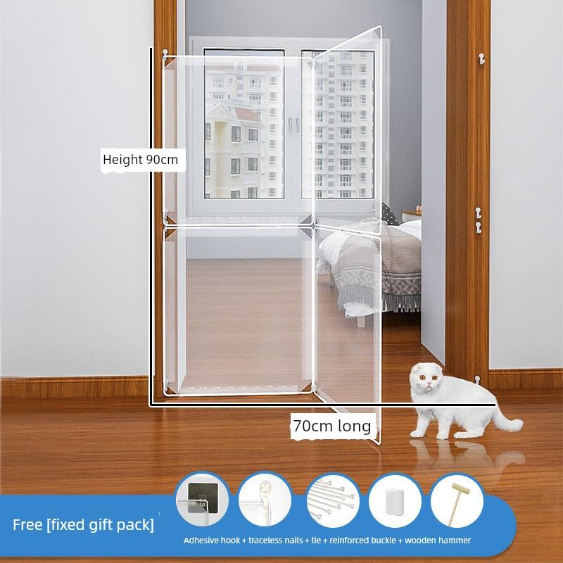 拼接防猫栅宠物猫栅隔离猫栅家庭室内护栏防猫挡物防跳隔断