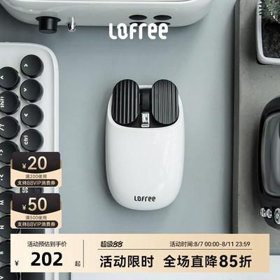 Lofree洛斐无线蓝牙鼠标可充电女生高颜值办公笔记本电脑平板白色