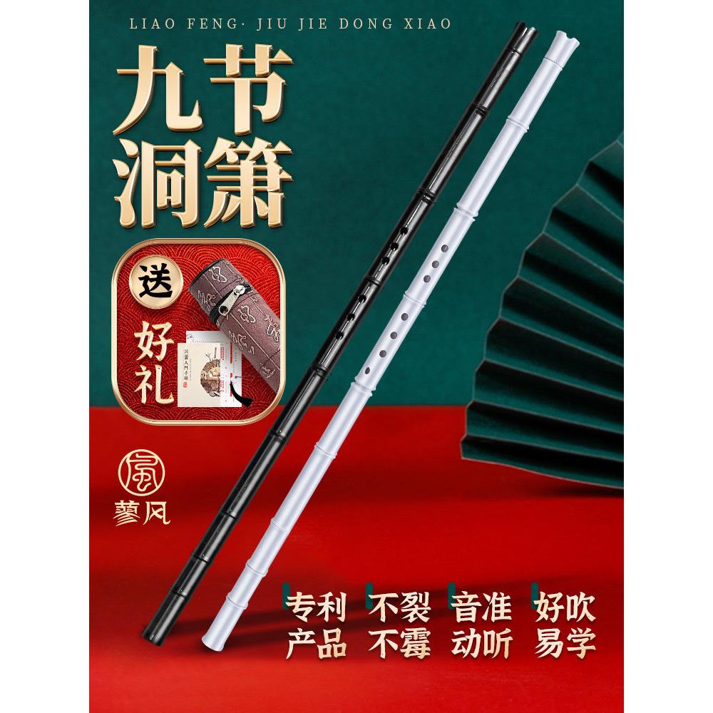 九段洞八孔g键初学者短玉箫专业演奏级树脂龙箫八孔古筝