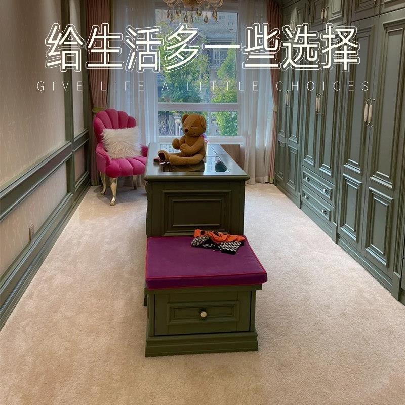 纯色地毯满铺大面积家用卧室客厅简约房间整铺加厚地垫高级感定制