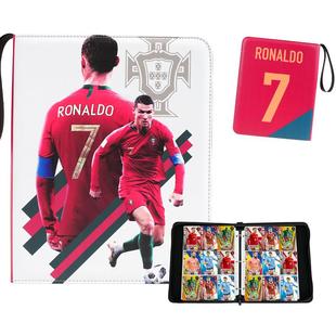 足球球星卡册C罗梅西世界杯帕尼尼卡片收藏册活页PU卡包收纳盒包