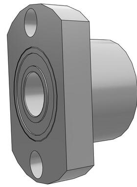 无扣环双轴承 双切边法兰轴座带座轴承 轴承座组件 BGCC BACC BFR