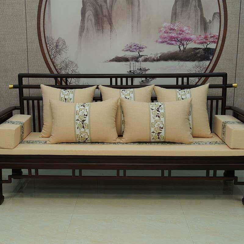 新中国风红木坐垫沙发坐垫实木家具木椅海绵坐垫坐垫套防滑定制