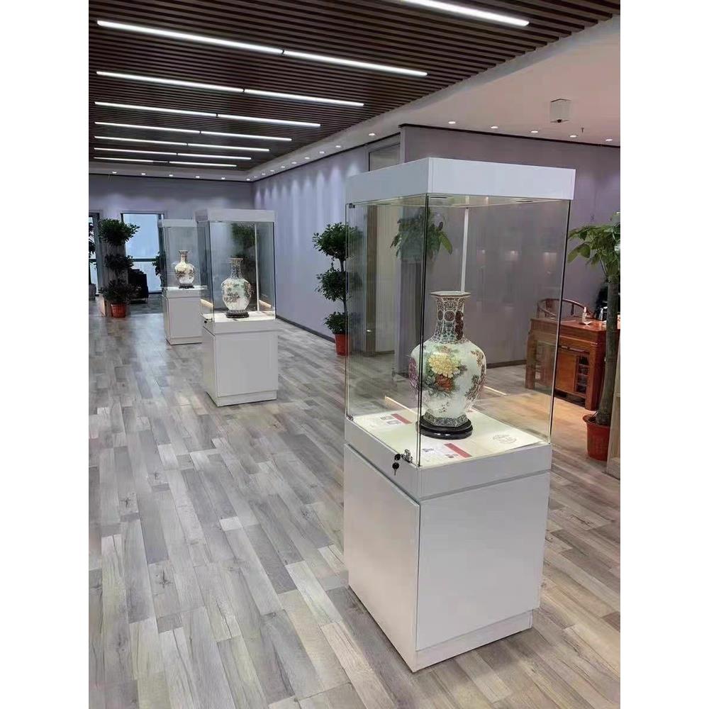 定制高档博物馆玻璃柜精品古董玉器文物展示柜玉器珠宝首饰独立柜