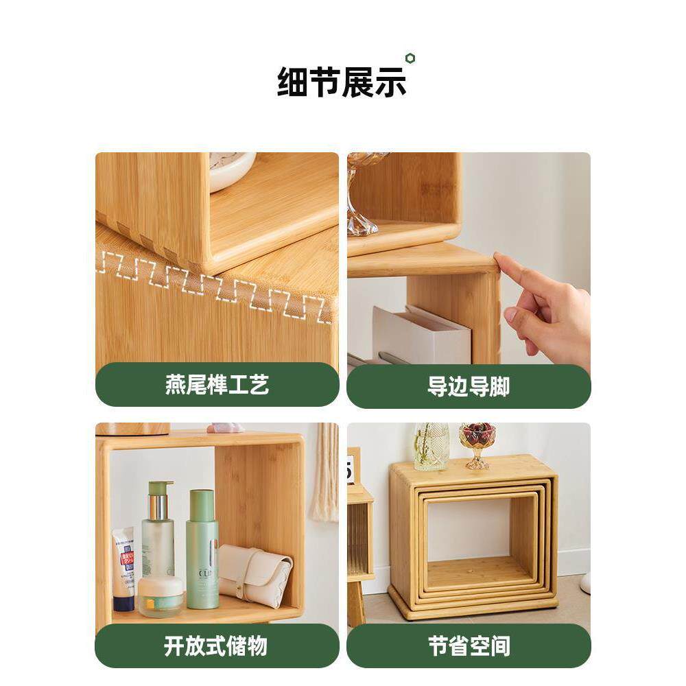 旋转书架置物架落地客厅书桌收纳展示架家用儿童书柜现代简约格架