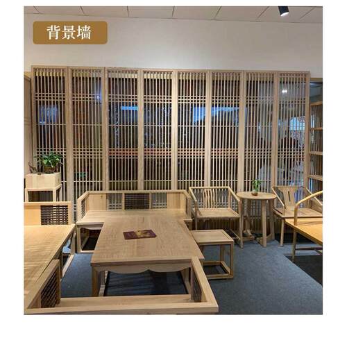 实木花格隔断镂空木格栅东阳木雕仿古门窗玄关屏风中式背景墙定制