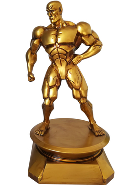自我雕琢健美比赛奖杯刻字纪念奖品健身房饰品肌肉男小金人物摆件
