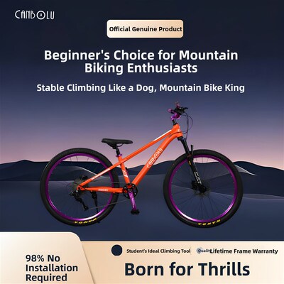 越野土坡山地车硬尾男女自行车爬坡减震工作交通大学生夜间骑行