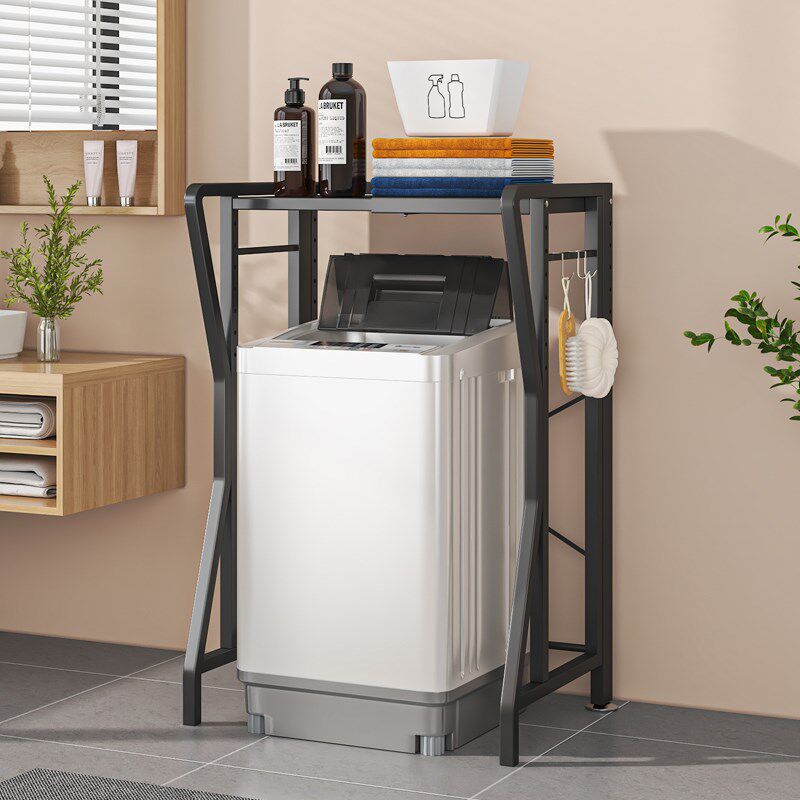 洗衣机上方置物架滚筒波轮收纳柜落地可伸缩阳台浴室小洗衣机架子