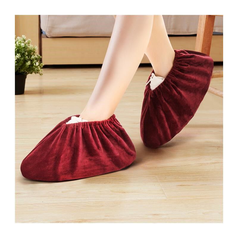 小学生微机房布料鞋套可洗反复使用儿童电脑室内信息课防滑绒计算