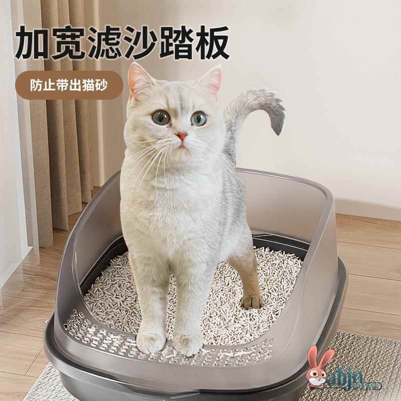 简易猫砂盆半封闭超大号防外溅全式猫屎盆猫砂除臭厕所清理养猫空