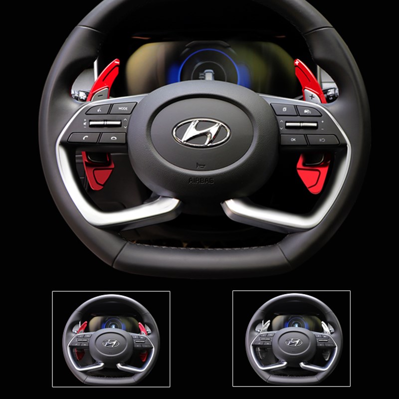 适用于现代途胜L库斯途伊兰特方向盘拨片换挡拨片 内饰改装加减档