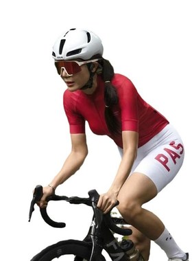 PAS 高品质 24款竞技 男女 黑白色公路自行车高弹透气 骑行背带裤