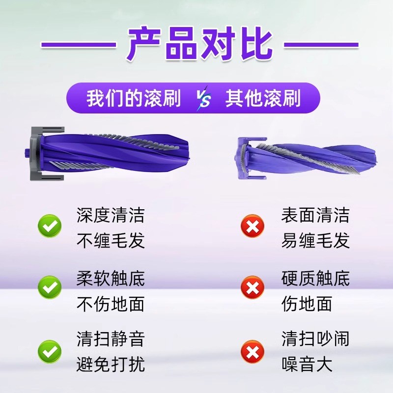 适用于云鲸j4lite扫地机配件拖布主刷边滚刷芯集尘袋清洁液自动
