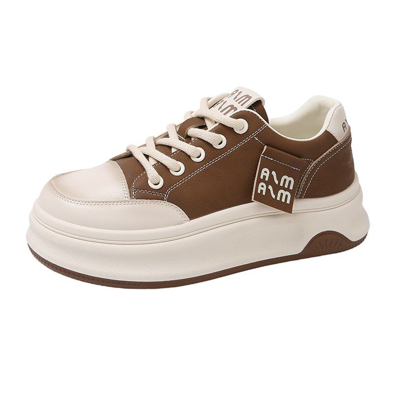 内增高女鞋2025春季新款百搭高级感厚底休闲板鞋软底轻便运动鞋