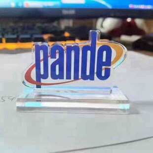 亚克力桌牌logo立牌不规则立牌定制台牌水晶字制作打样定制展示台