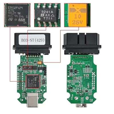 Real HEX V2 VAGCOM VCDS STM32F429 芯片5053 真二代 多语言合一