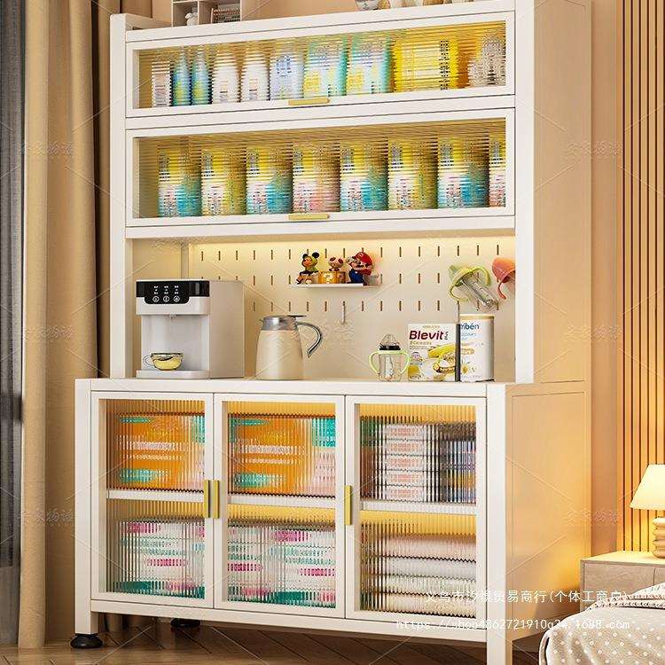 婴儿喂养台收纳柜宝宝用品置物架落地多层多功能大容量整理储物柜