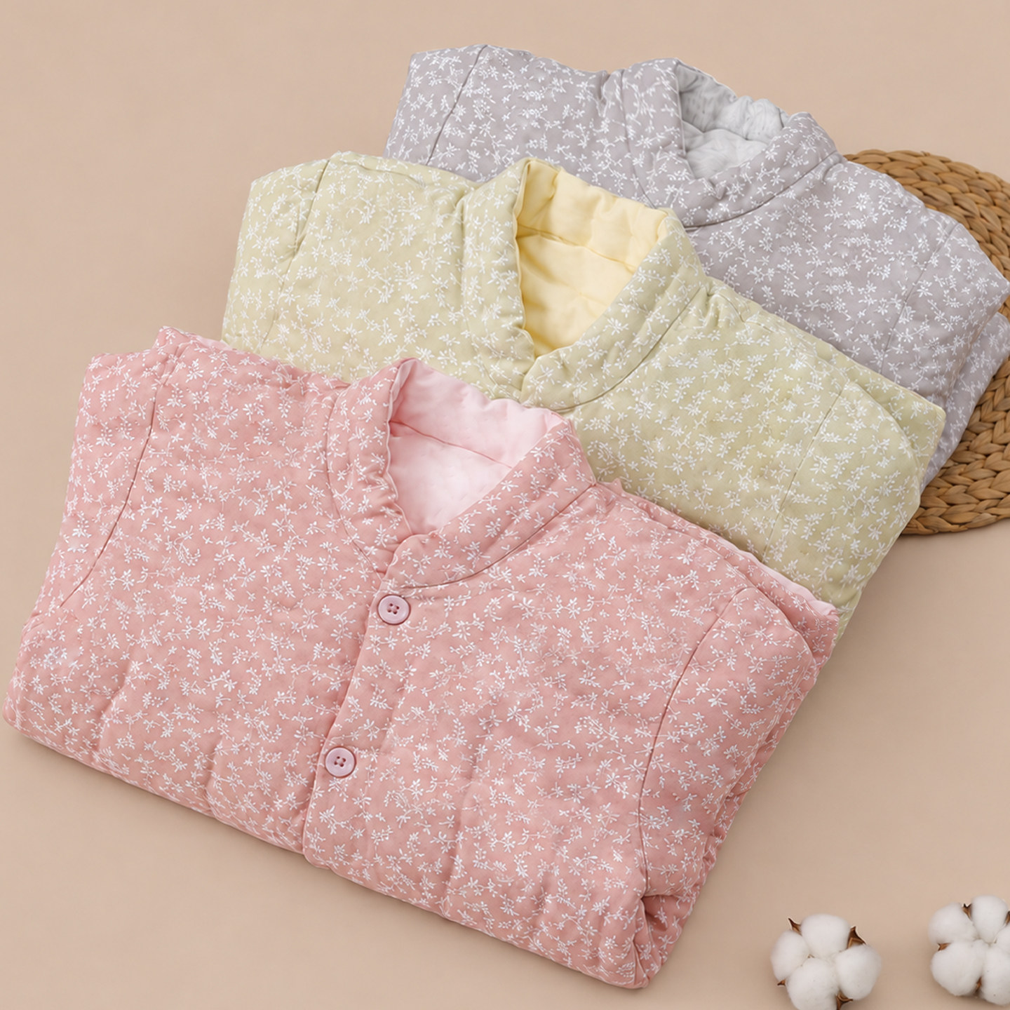 纯手工棉花棉衣女士冬季新款加厚保暖棉袄小清新百搭棉服可外穿