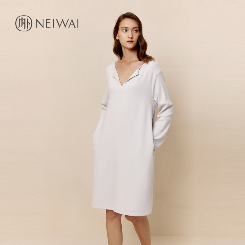 内外宽松领女装连衣裙小翻领棉质面料家居服NEIWAI221WL5001