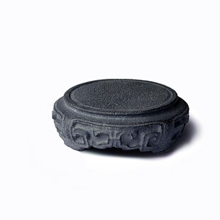 云鹤堂 乌金石茶壶垫石头壶承 仿古石茶托石质托盘杯垫茶道壶垫