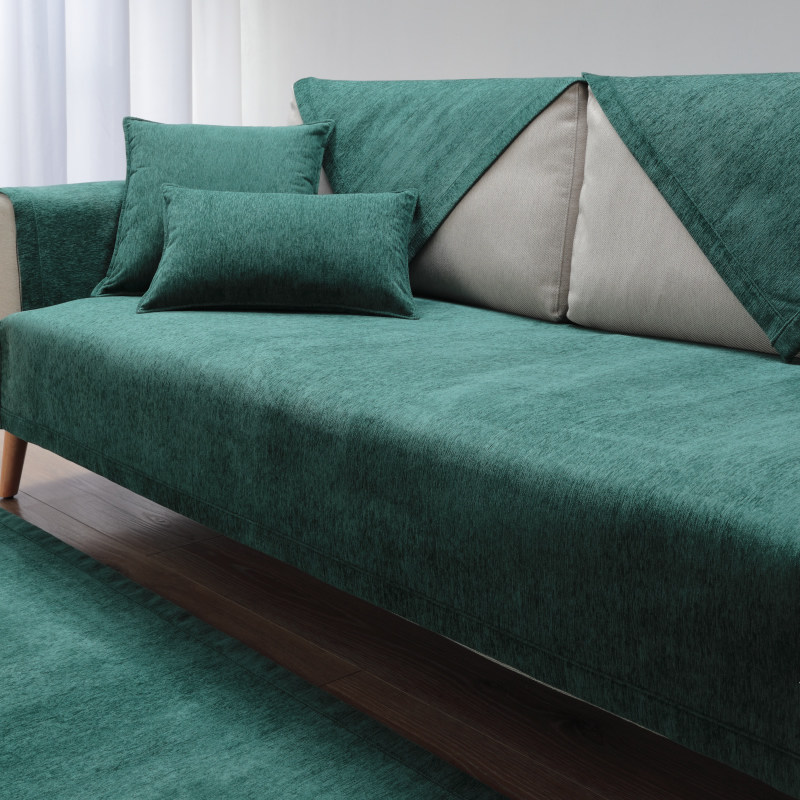 奢华沙发垫四季通用防滑墨绿垫子单块靠背巾套罩加厚坐垫扶手盖布,居家布艺,沙发垫,淘宝优惠券,粉丝福利购,淘宝优惠卷