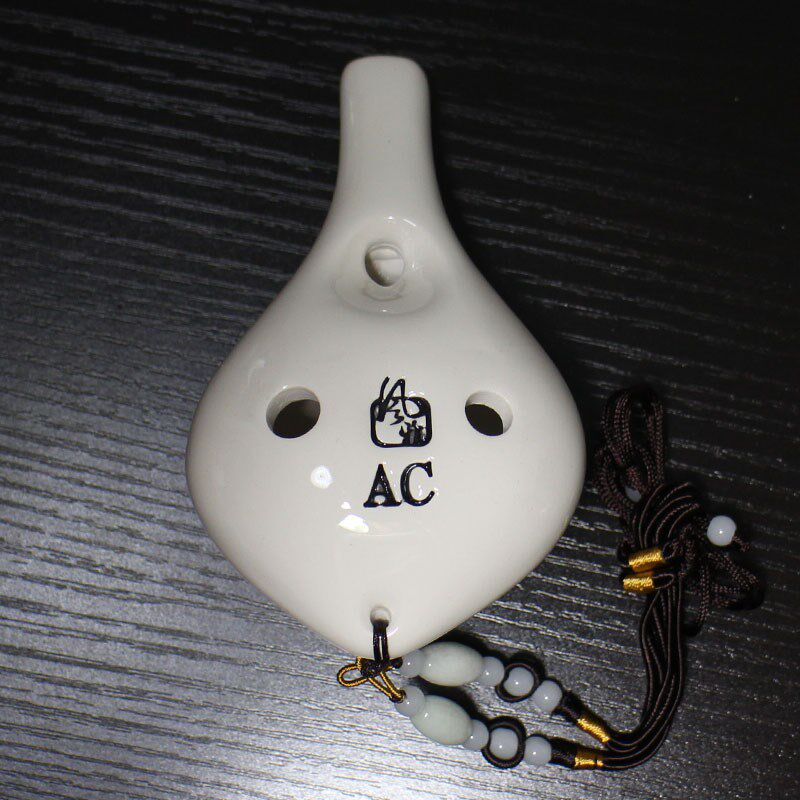 包邮风雅陶笛中音6六孔AC初学者入门学生儿童款乐器演奏级长嘴C调