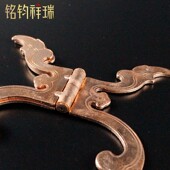 12cm水陆供支架烟供朵玛盘壶三脚架支架 紫红铜支架合页