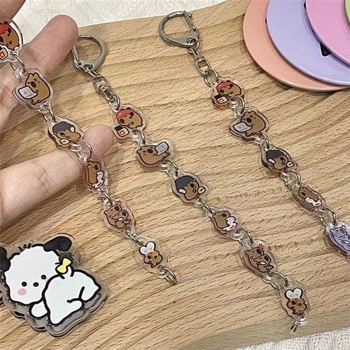 亚克力串串钥匙扣来图定制动漫卡通开团挂件明星周边diy礼物