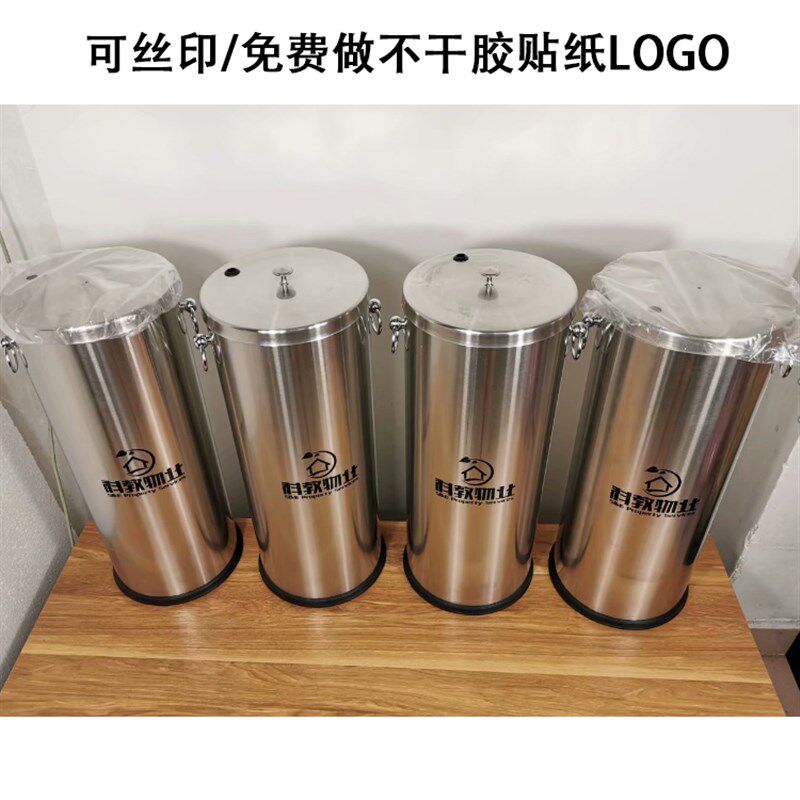 不锈钢大号茶水桶圆形茶叶茶渣过滤垃圾排水桶茶道废水收集桶商用