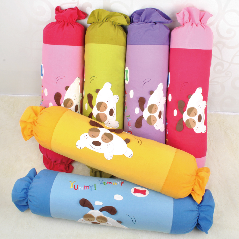 双漫可爱糖果抱枕圆柱靠枕靠垫床头沙发颈椎枕创意抱枕小号棉玩具