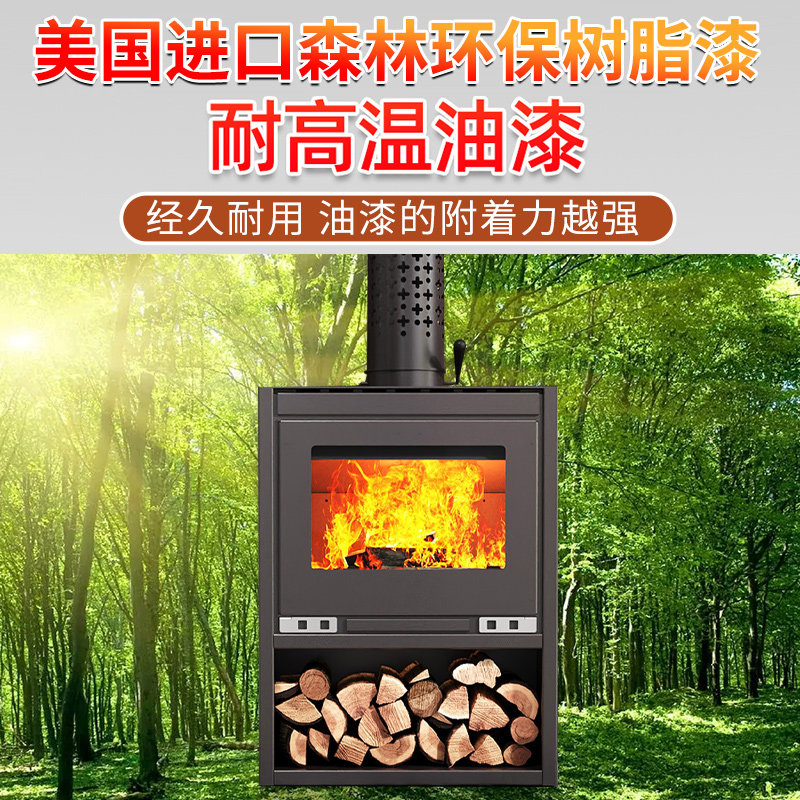 壁炉真火木柴取暖器欧式家用冬季室内燃木柴农村柴火取暖炉铸铁