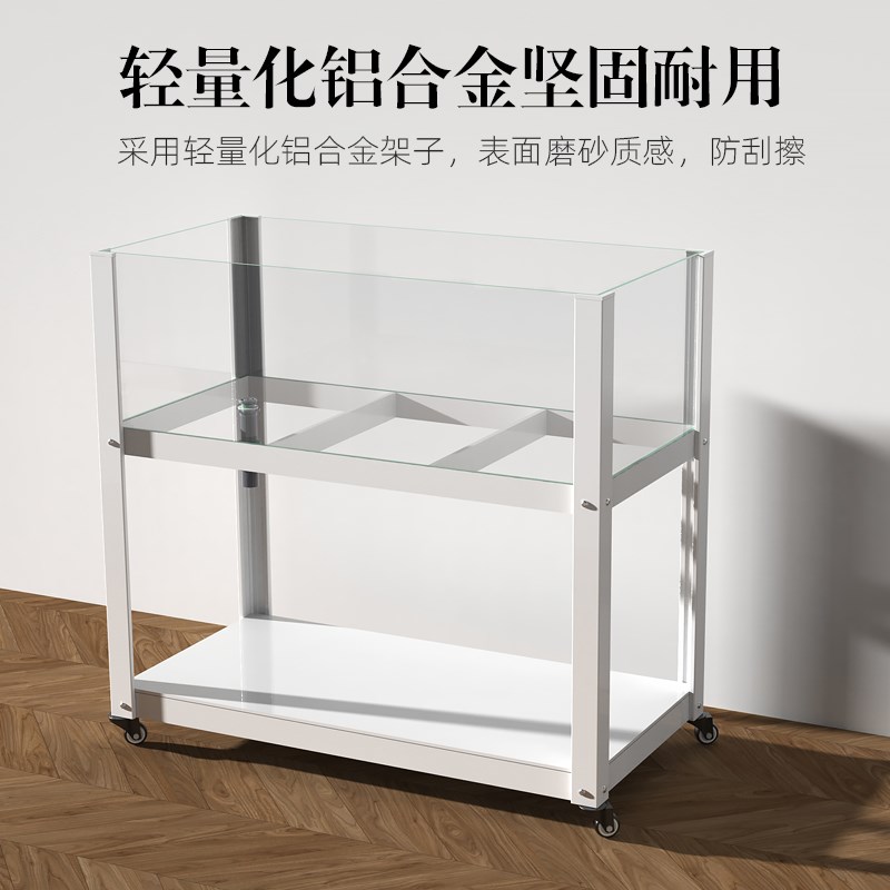 乌龟饲养缸生态造景绿植大型水陆缸家用免换水养龟专用超大玻璃缸