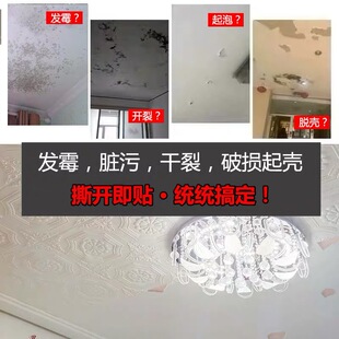 墙贴天花板自粘吊顶贴纸棚顶壁纸客厅顶部遮丑屋顶装饰房顶墙纸