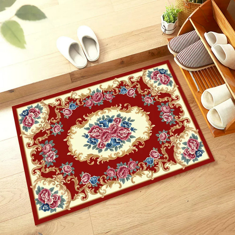 中式防滑矽藻泥浴室地垫化妆室吸水家用入户门口门垫进门脚垫地毯