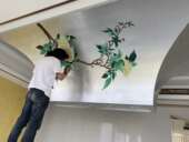 铝箔仿银箔吊顶装 饰抓皱贴银铂纹理家具线条贴金玻璃镜子出口14cm