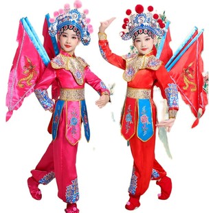 第九届小荷风采刀马旦演出服儿童花木兰穆桂英戏曲京豫剧舞蹈服