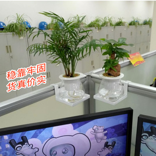 花架铁艺简约吊兰绿萝多肉花盆架办公屏风护栏隔板悬挂钩架子 包邮