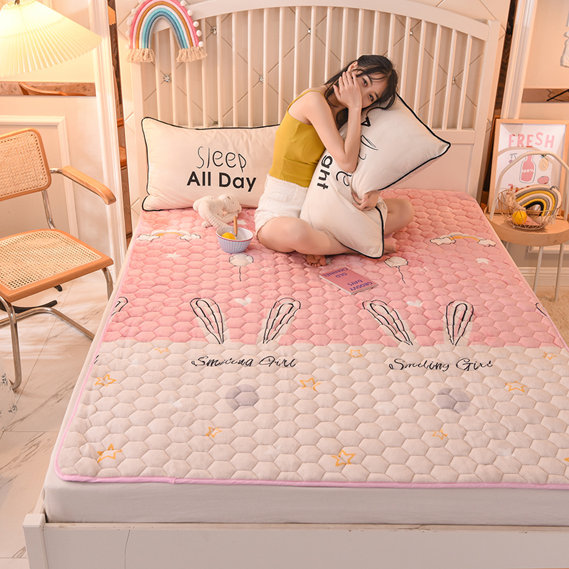 冬季珊瑚绒床单加绒加厚床上铺毛毯铺床防滑绒毯子床垫床毯法莱绒