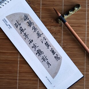 陈其锟书法 5页 明清馆阁体 铁环字卡释文行书 拓本墨迹 毛笔书法