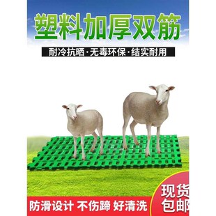 热销加厚羊用漏粪板塑料养羊竹床板养羊专用接粪羊圈羊棚羊舍栏漏