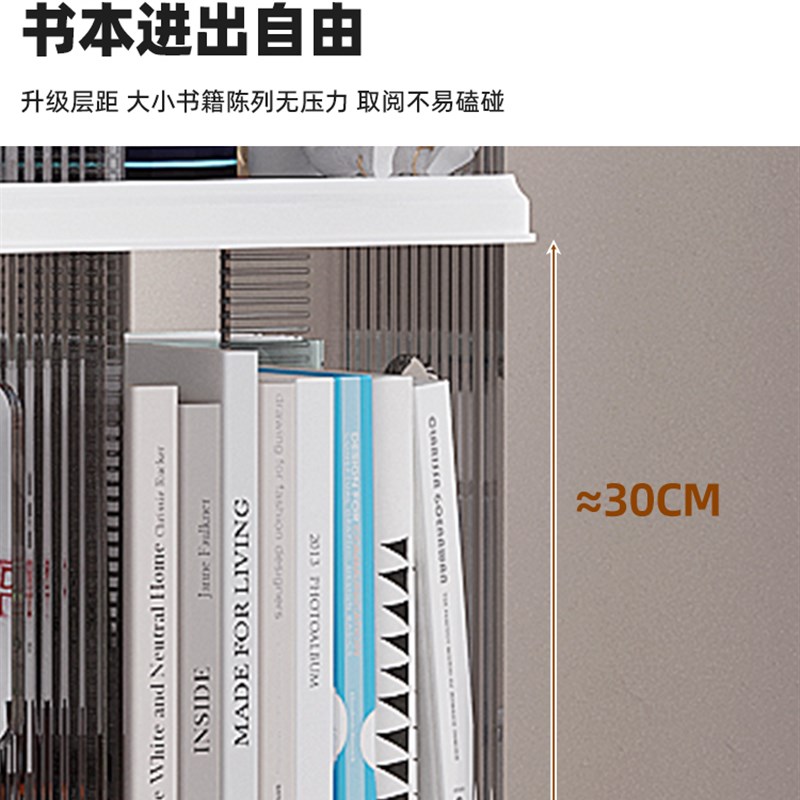 热销旋转书架落地置物架不占空间多层简易转角客厅360度书柜一体
