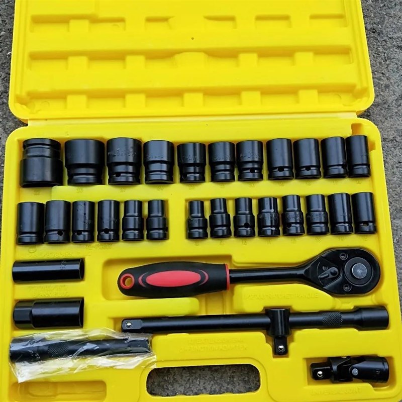 热销套筒扳手工具套装内六角套管套筒扳手32件套汽车修理工具套装
