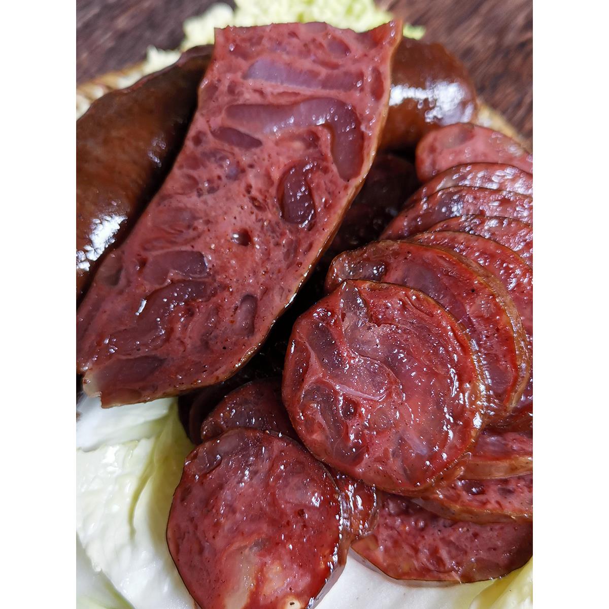云南手工香肠豆腐肠保山施甸土猪烟熏腊肉肠灌肠农家血肠500克