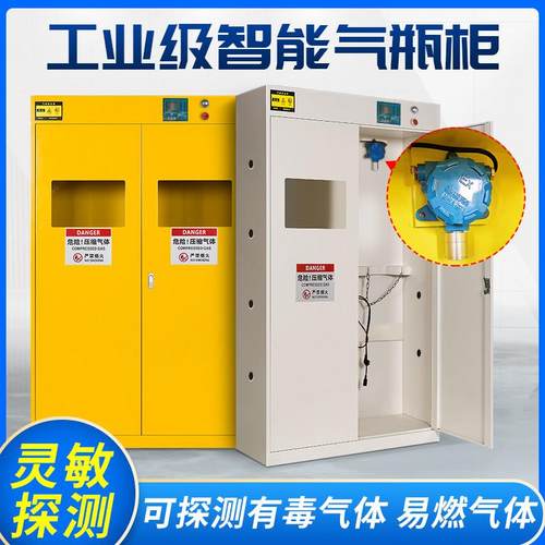 弗莱仕工业气瓶柜安全柜实验室乙炔氧气氮气储存柜防爆钢瓶柜子
