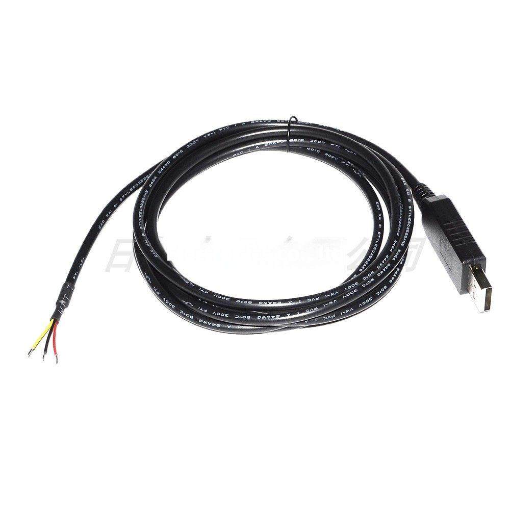 原装Ft232Rl USB转串口Rs232 3P We三芯脱皮串口线缆Txd Rxd Gnd