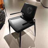 马鞍椅意式 极简餐椅家用书桌椅饭厅靠背餐桌椅子茶椅主人椅扶手椅