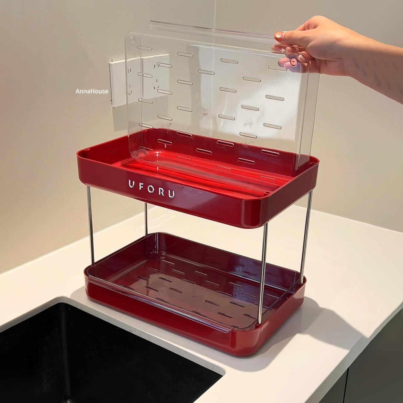 大容量杯架沥水架家用多功能置物架桌面水杯收纳架餐桌茶杯托盘新