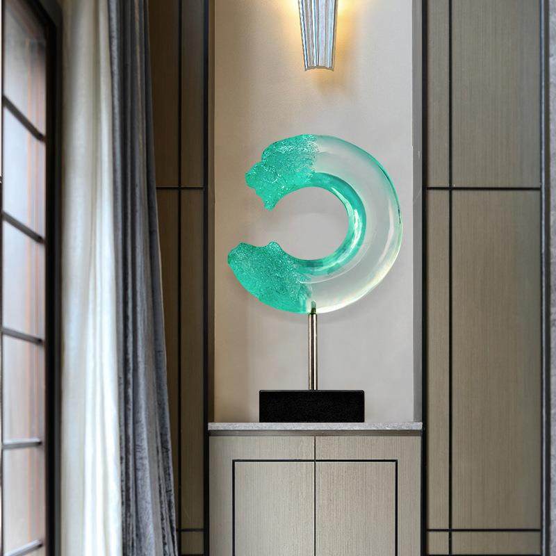 北欧现代简约透明抽象桌面摆件客厅玄关书房艺术摆设工艺品装饰品,鲜花速递/花卉仿真/绿植园艺,割草机/草坪机,淘宝优惠券,粉丝福利购,淘宝优惠卷