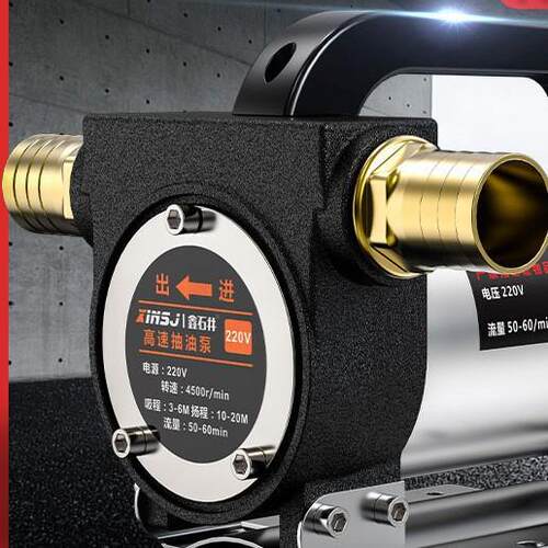 电动抽油泵12v24v转子220v柴油泵小型全自动自吸泵加油机神器设备